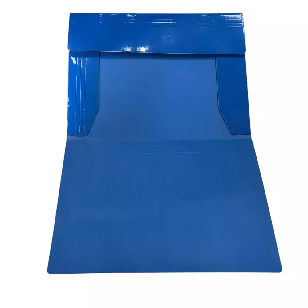 janrax-laminated-card-3-flap-folder-with-elastic-closure-blue-a4-size