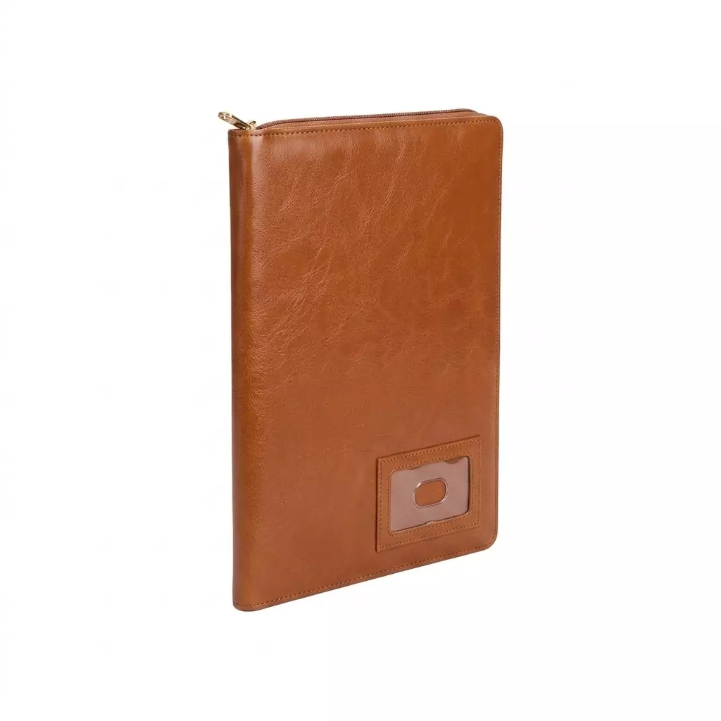 Trio 20 Pockets Urban Case Folio Leather FC 21.6x34.3 cm Tan, UBF37P