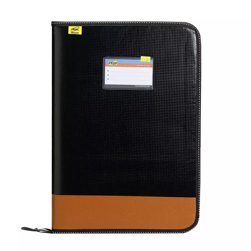 Trio 40 Pockets Urban Portfolio FC 21.6x34.3 cm Leather Black, UPC40
