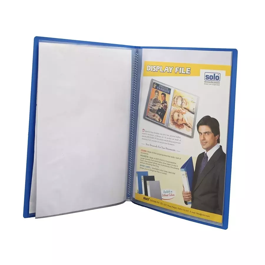 Solo DF 213 Display File 60 Pockets - Assorted