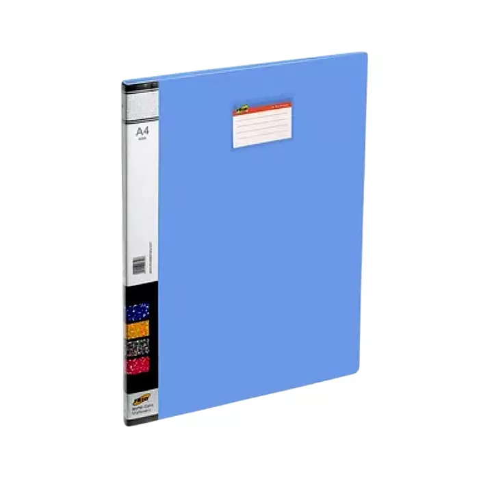 Trio 10 Pockets Display File A4 21x29.7 cm Plastic Light Blue, 600A