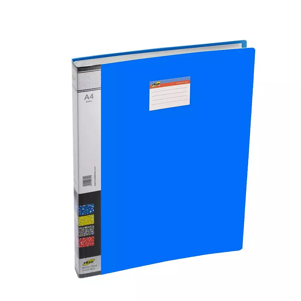 Trio 60 Pockets Display File FC 21.6x34.3 cm Plastic Royal Blue, 606F