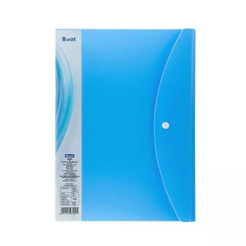 Boat by Ban Display Folder Blue 10 Pockets FC, FG000585 (Pack of 12)