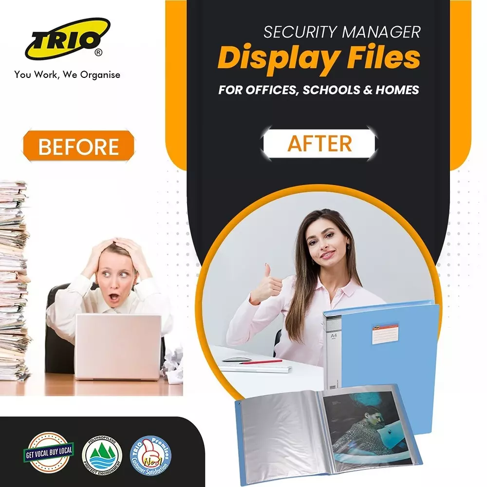 trio-40-pockets-display-file-a4-21x297-cm-plastic-grey-604a