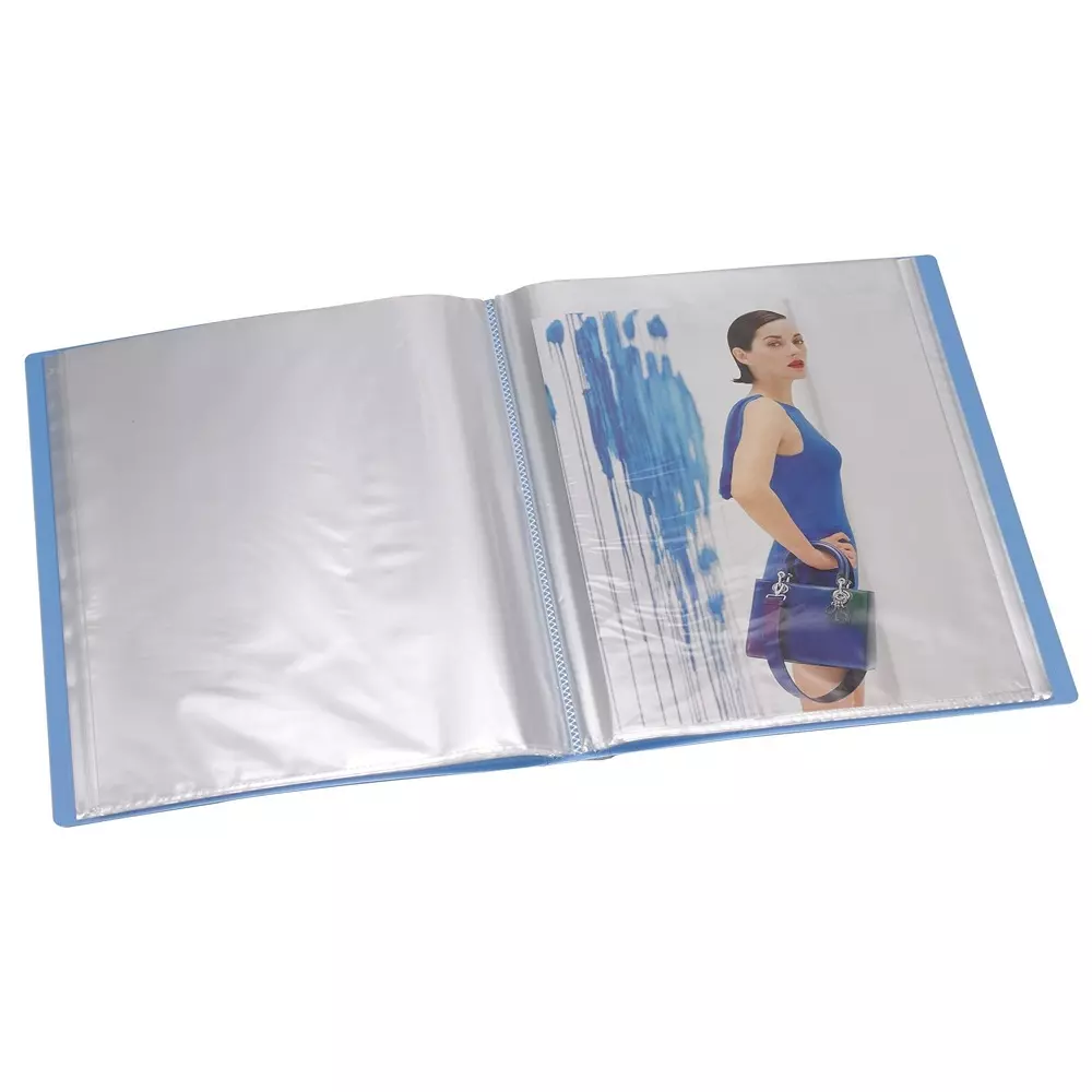 trio-60-pockets-display-file-a4-21x297-cm-plastic-light-blue-606a