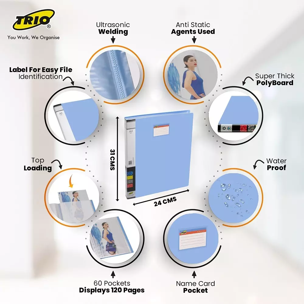 trio-60-pockets-display-file-a4-21x297-cm-plastic-light-blue-606a