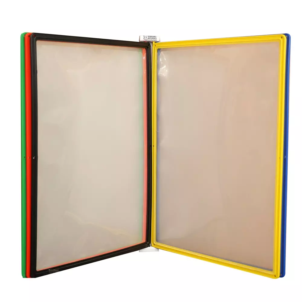 Vikrant Wall Unit Folder A3 with 10 Folders Sheet Metal Frame Rectangular Shape Multi Coloured, WlUN_A3-10Multi C