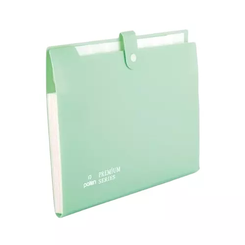 POLEN Fullscape Expanding File Folder 8 Pocket With Adjustable Buckle Pestal