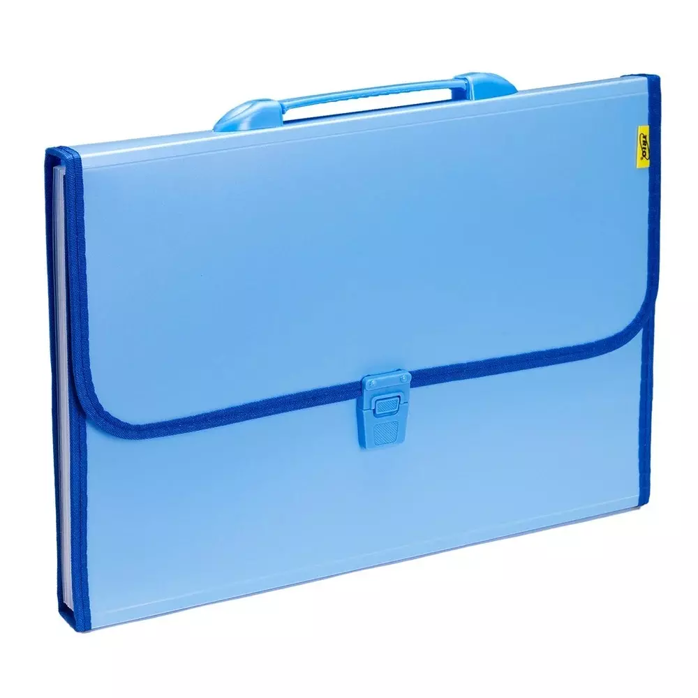 Trio 13 Pockets Expanding File FC 21.6x34.3 cm Polypropylene Blue, EM12FHL