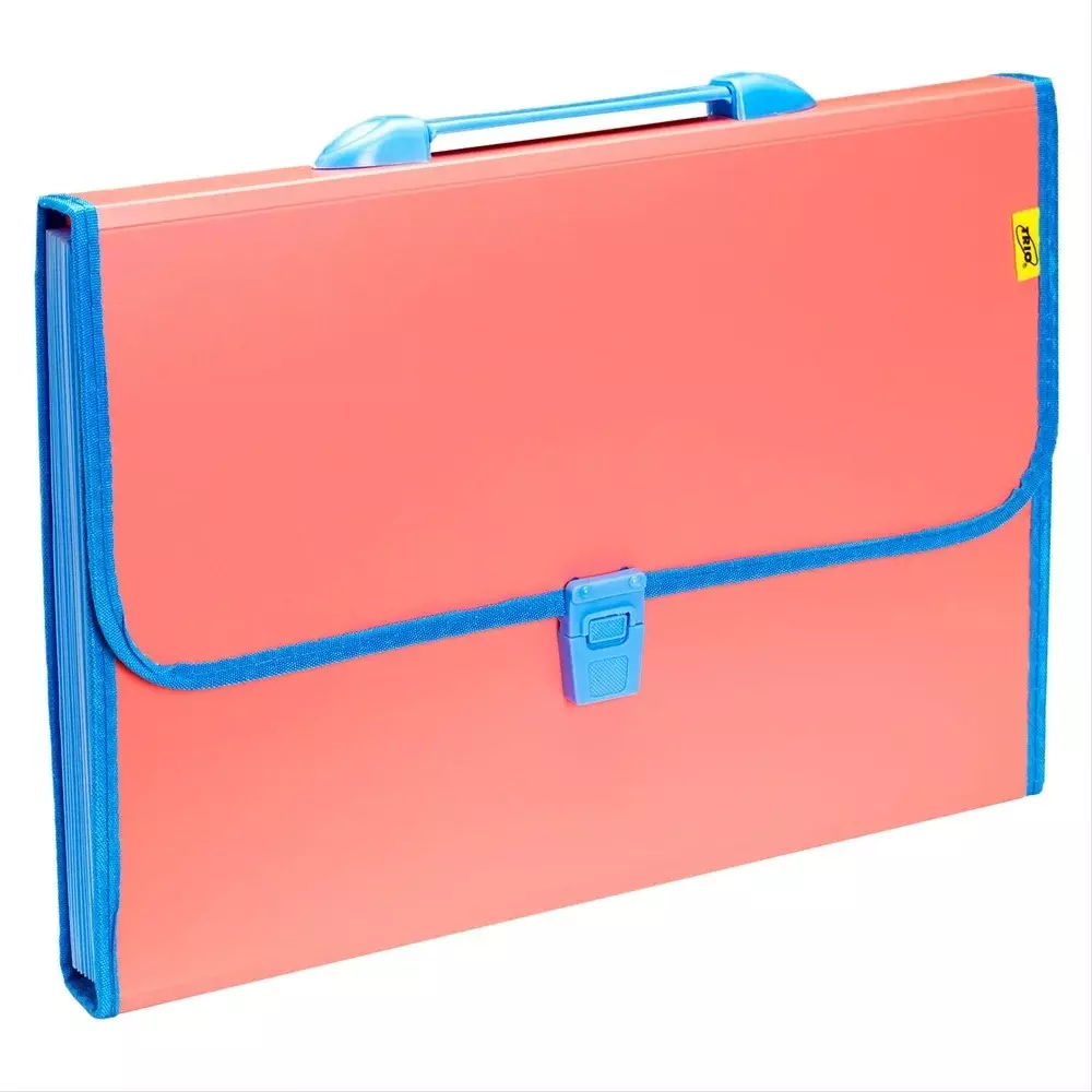 Trio 13 Pockets Expanding File FC 21.6x34.3 cm Plastic Pastel Pink, EJ12FHL