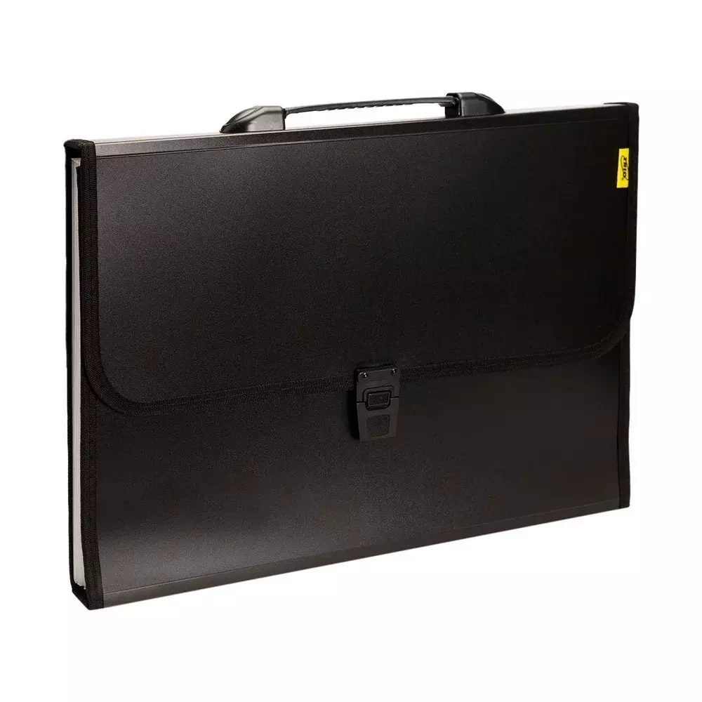 Trio 13 Pockets Expanding File FC 21.6x34.3 cm Polypropylene Black, EM12FHL