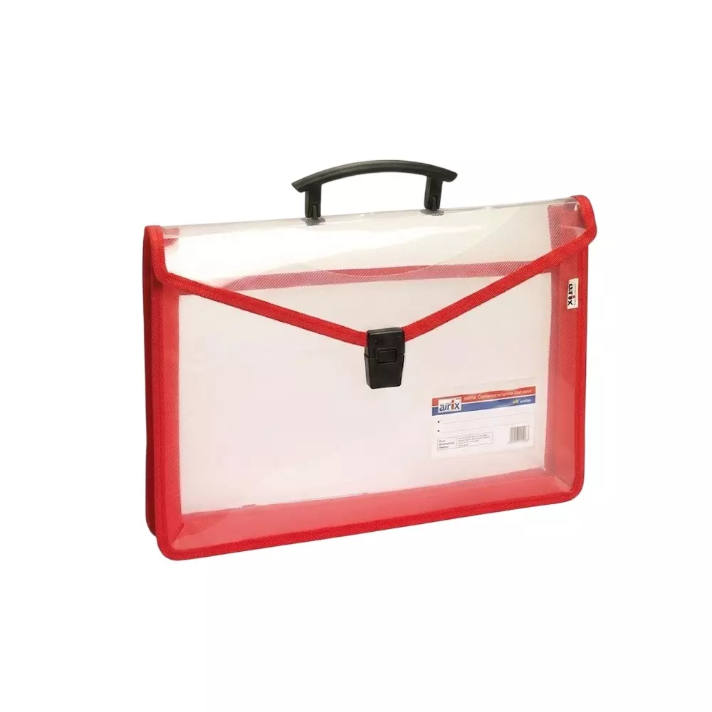 ARIS Document Holder with Handle & Lock 21.6x34.3 cm Natural Red FC, DH630