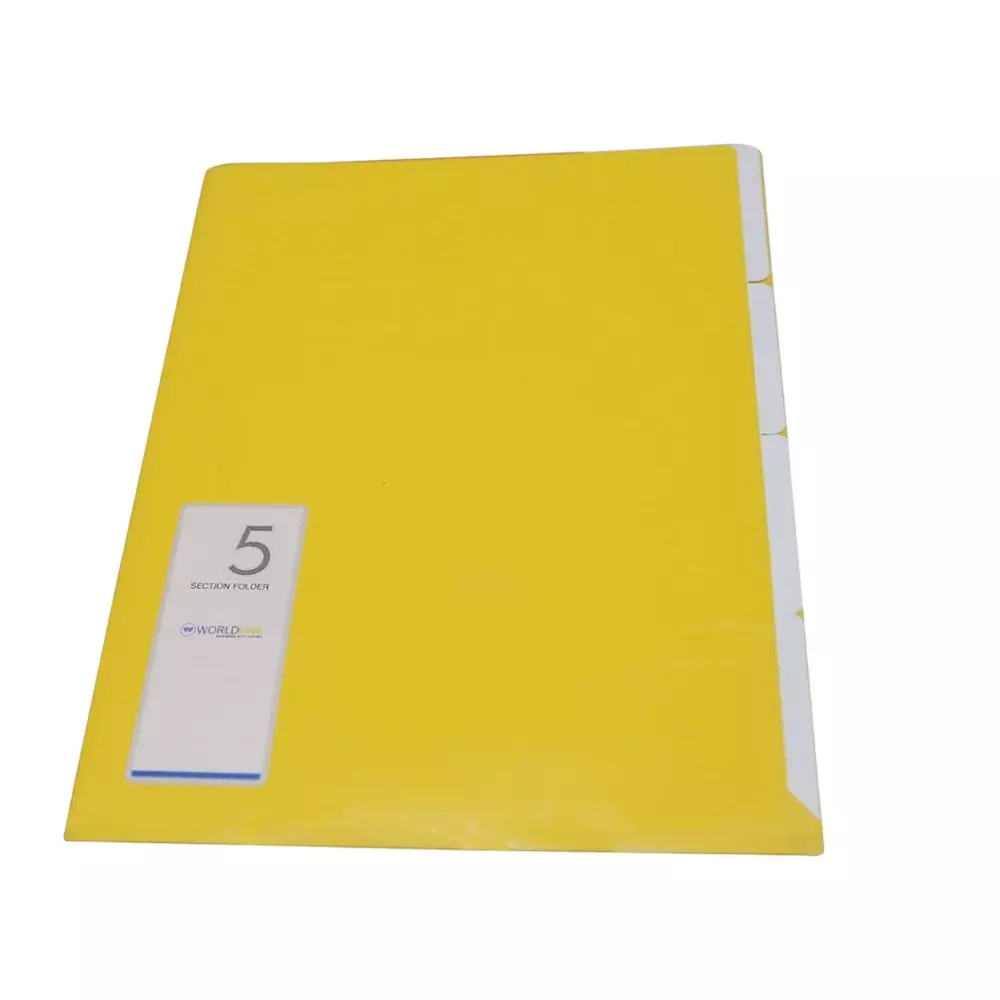 Worldone 5 Section Folder A/4 Assorted, LF032