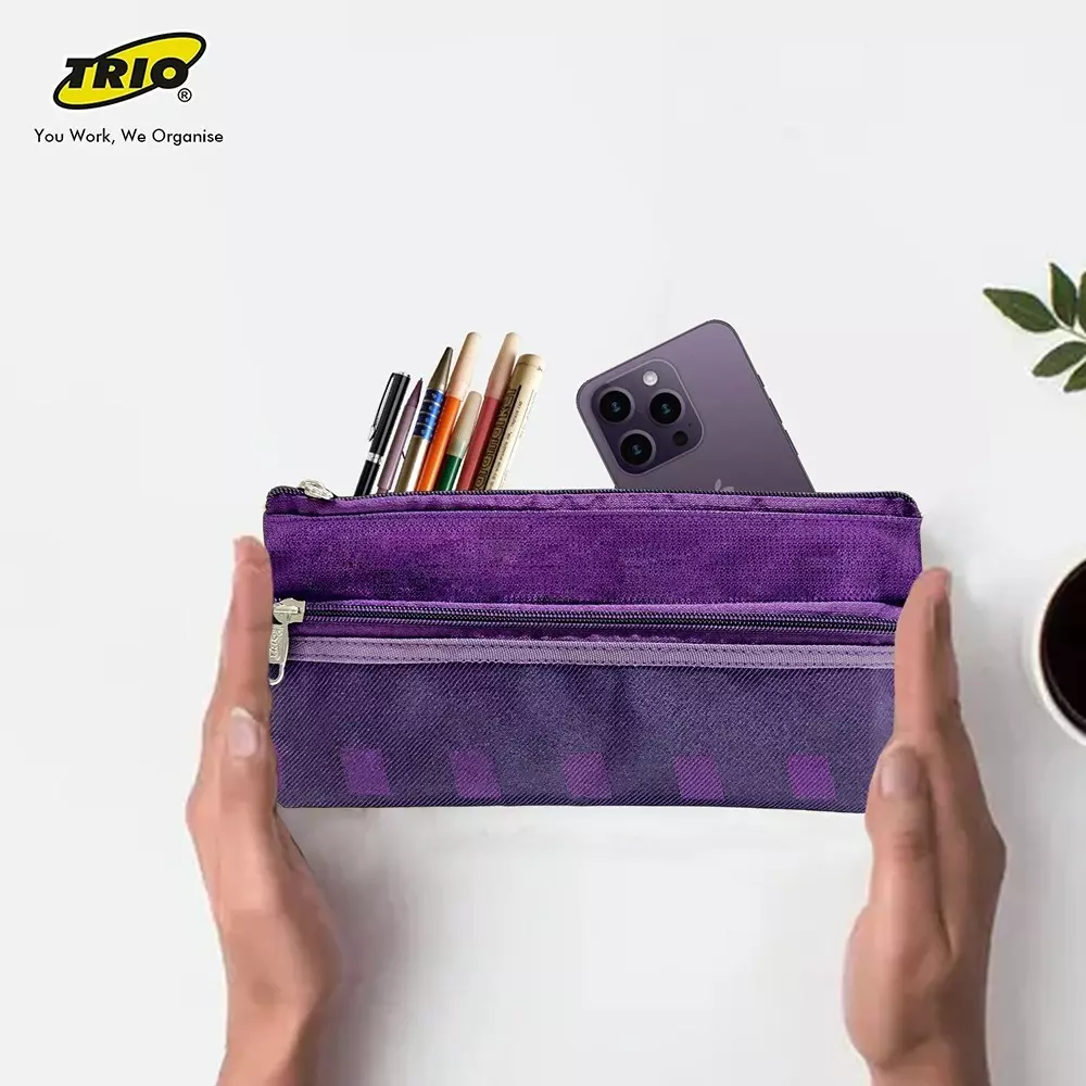 trio-zip-pouch-plastic-plain-pattern-purple-zp201chq