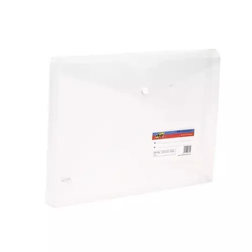 Trio Document Envelope Gusset Plastic A4 21x29.7 cm Natural, 722A