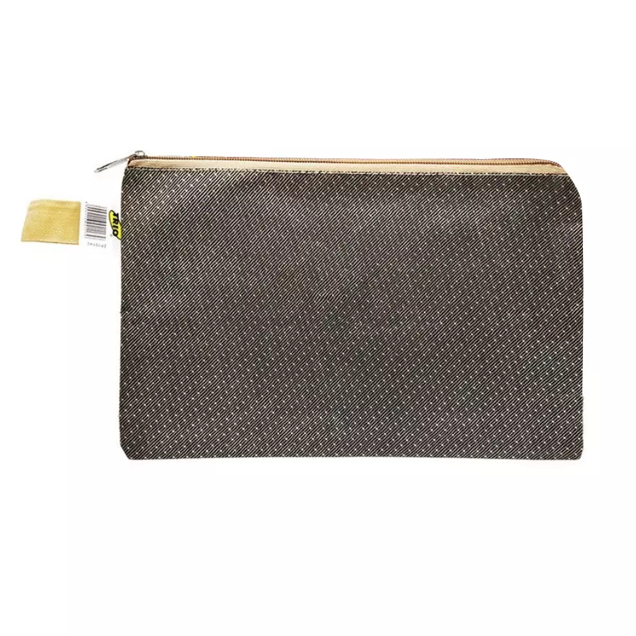 Trio Mono Zip Pouch Polyester A5 14.8x21 cm Green, ZP101A5