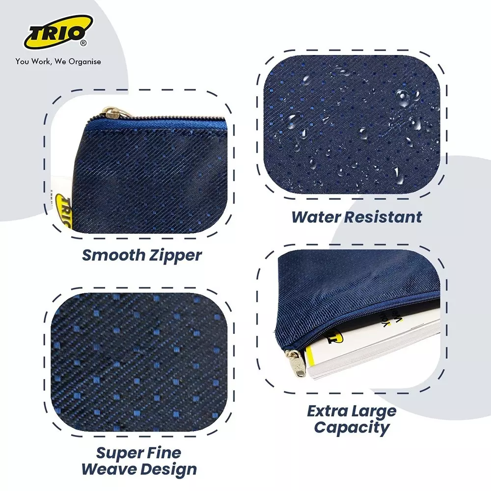 trio-mono-zip-pouch-polyester-a4-21x297-cm-green-zp101a4