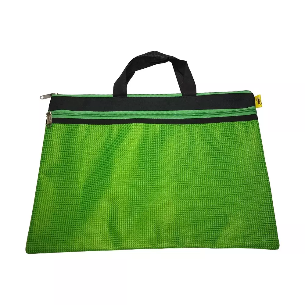 Trio Duefone Zip Handle Bag Plastic FC 21.6x34.3 cm Green, ZPO2FH