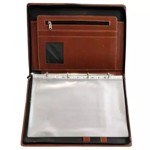 Worldone Ring Portfolio Folder FC 10 Pocket Assorted, WLC1533