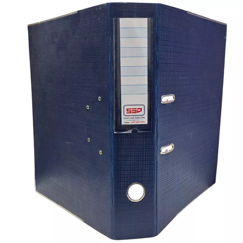 SSD Lever Lock Index File Rectangular Cardboard Assorted For School, offices, Home (Pack of 100)