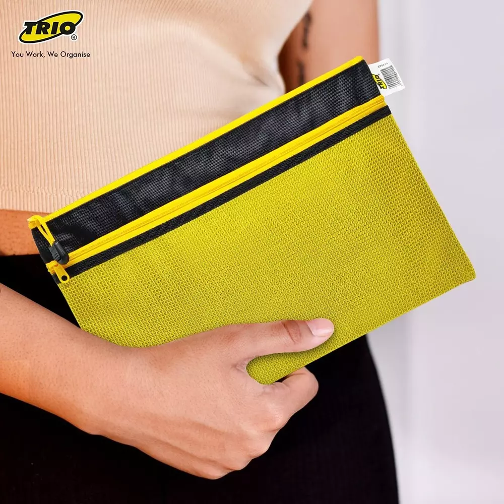 trio-duefone-zip-pouch-plastic-a4-21x297-cm-yellow-zp02a4