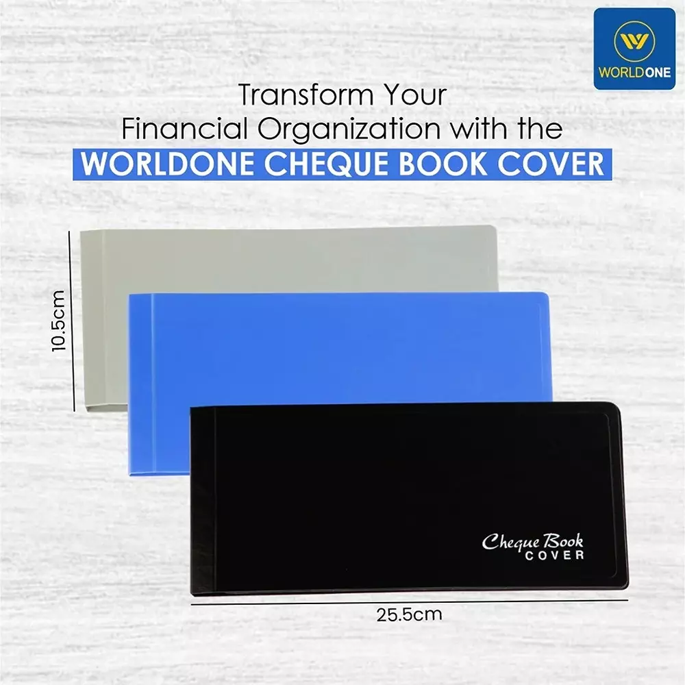 Worldone Check Book Cover (Assorted), RF008