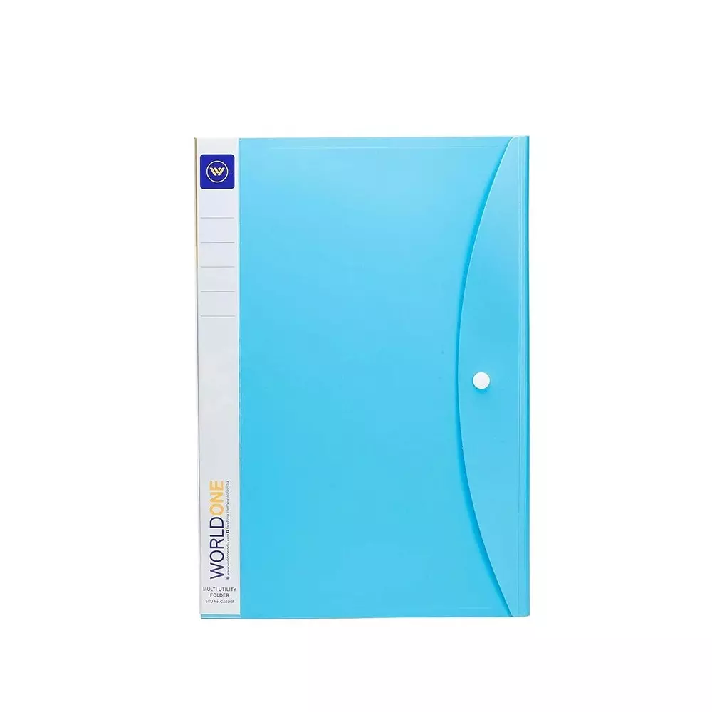 Worldone FC Size Multi Utility Folder 30 Pockets (Assorted), CA630F