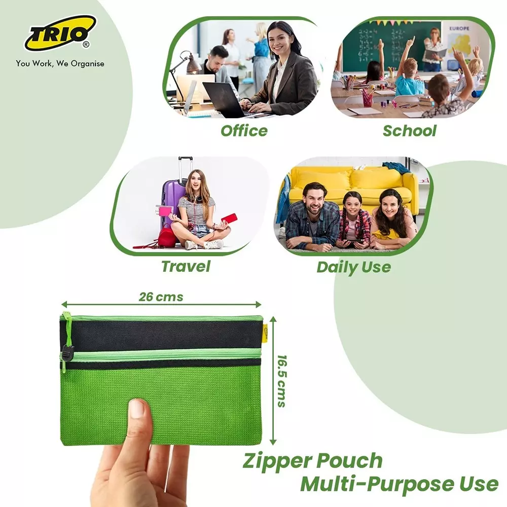 trio-duefone-zip-pouch-plastic-plain-pattern-yellow-zpo2chq