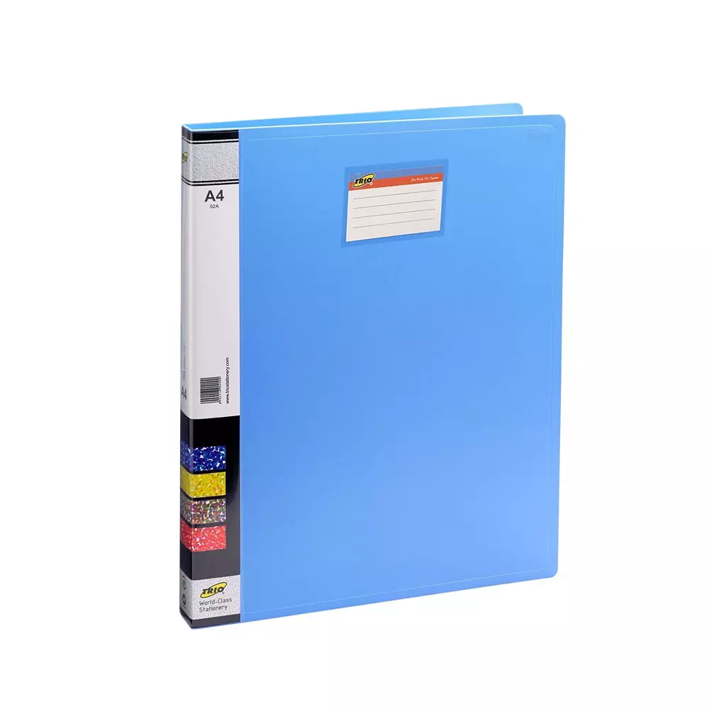 Trio Ring Binder Polypropylene A4 21x29.7 cm Blue, 02A