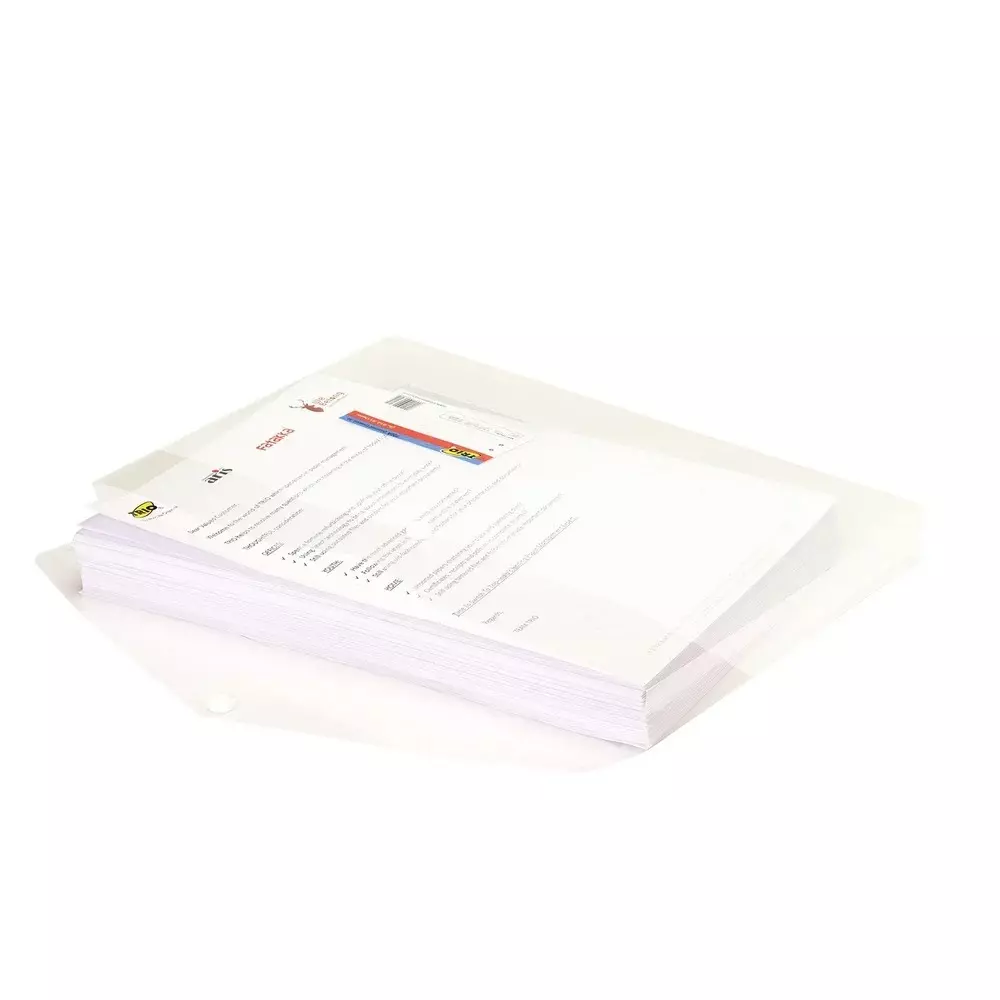 trio-document-envelope-gusset-plastic-fc-a4-21x297-cm-natural-cf401f