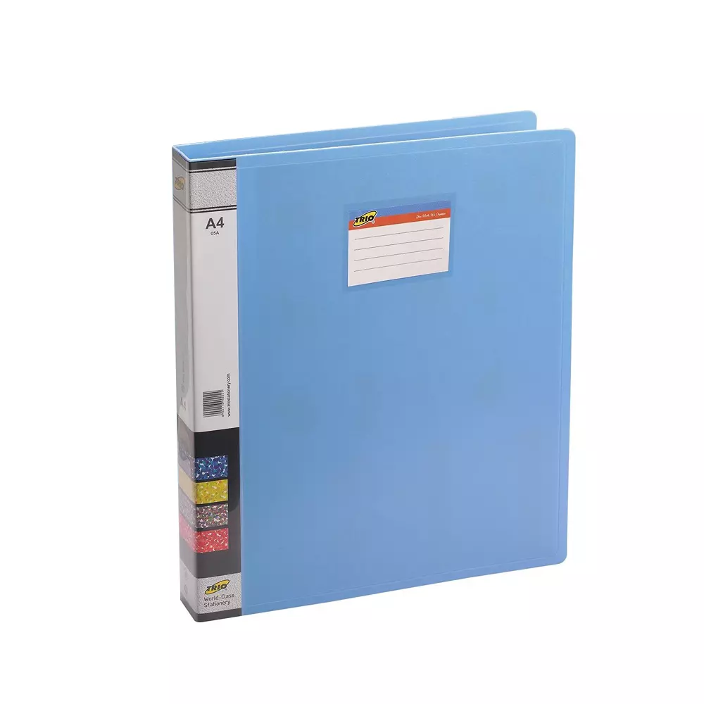 Trio Ring Binder Polypropylene A4 21x29.7 cm Light Blue, 08A