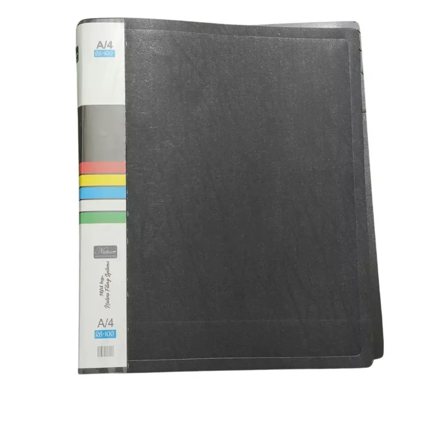 ARIS Ring Binder 21x29.7 cm Black A4 for Office, School and Home, RB100