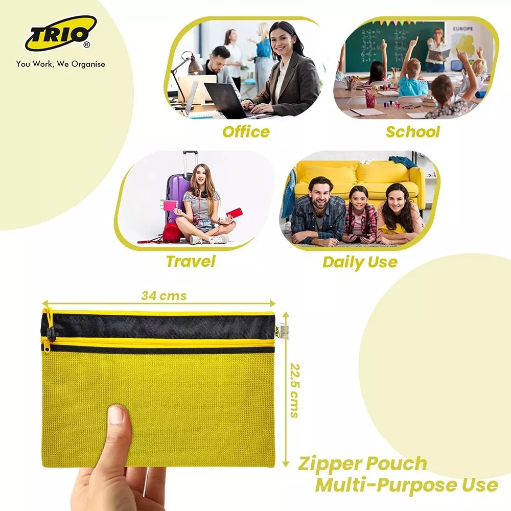 trio-duefone-zip-pouch-plastic-a4-21x297-cm-pink-zp02a4