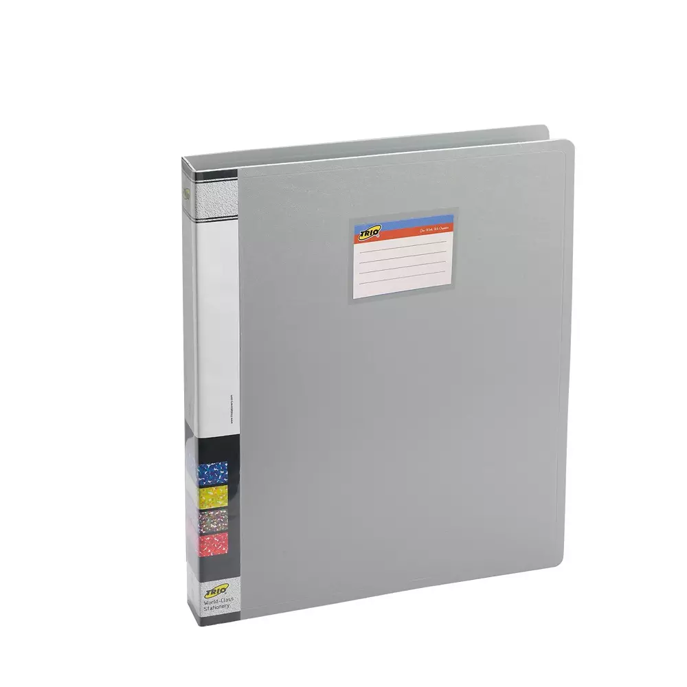 Trio Ring Binder Polypropylene FC 21.6x34.3 cm Grey, 08F