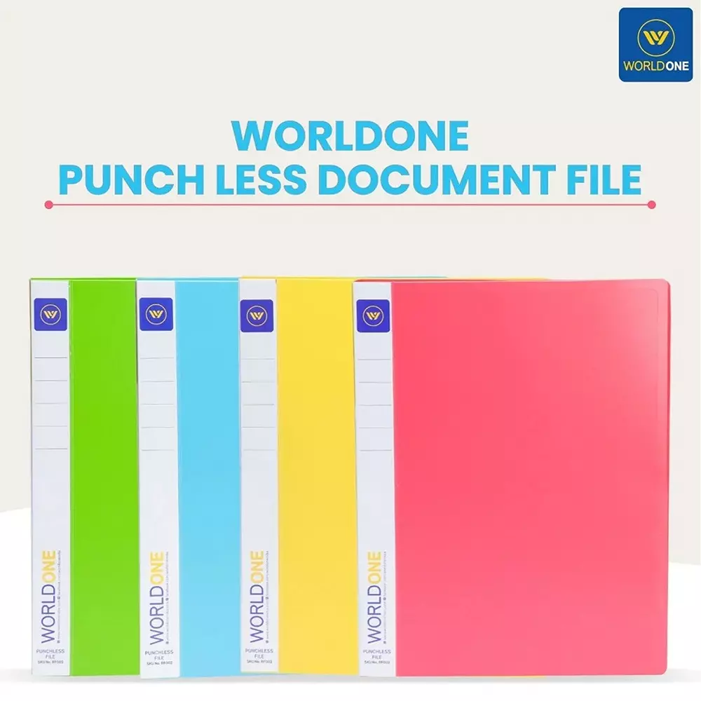 Worldone FC Size Punch less File (Assorted), RF002F