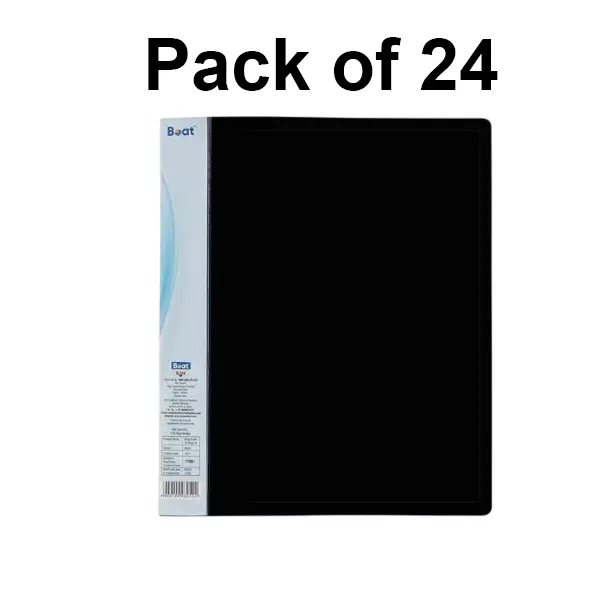 Boat by Ban 2 D Ring Binder A4 Black, FG000586 (Pack of 24)