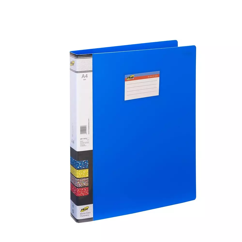 Trio Ring Binder Polypropylene A4 21x29.7 cm Royal Blue, 08A