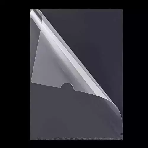 GENERIC 150 Micron Clear Plastic L Folder File A4 Size (Pack of 192)