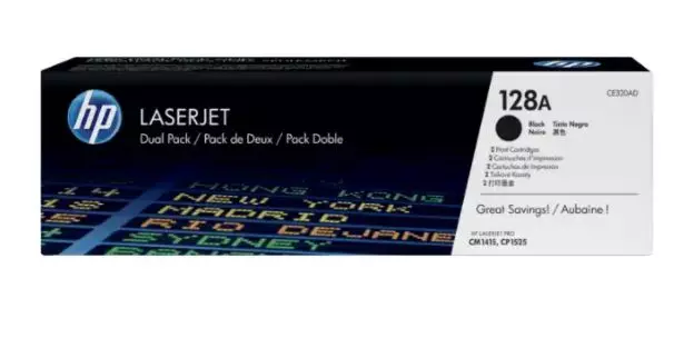 HP 128A Black Original LaserJet Toner Cartridge