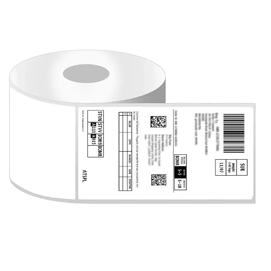 Generic Barcode Sticker Roll 4 x 6 inch 400 labels per roll (Pack of 5 Pcs)