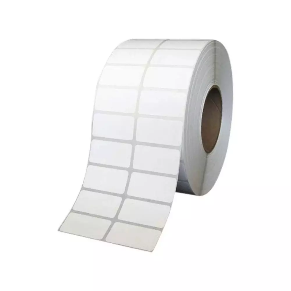 SKY GLOBAL 2 UP Chromo Label Box 50x25 mm 4000 Label White (Pack of 24 Roll)
