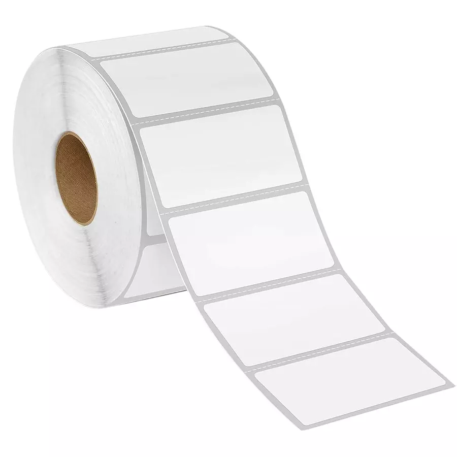 LABELKART 90 GSM 300 g Direct Thermal Label Roll 50x25 mm White