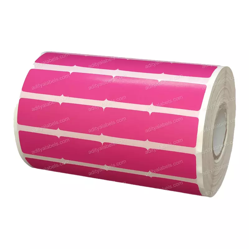 Tudko 25x15 mm 80 GSM 4 UP Self Adhesive Paper Label Pink