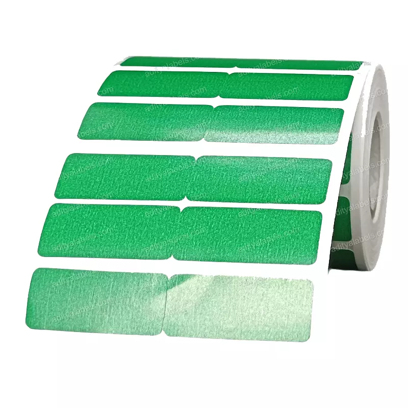 Tudko 35x15 mm 80 GSM 2 UP Self Adhesive Paper Label Green