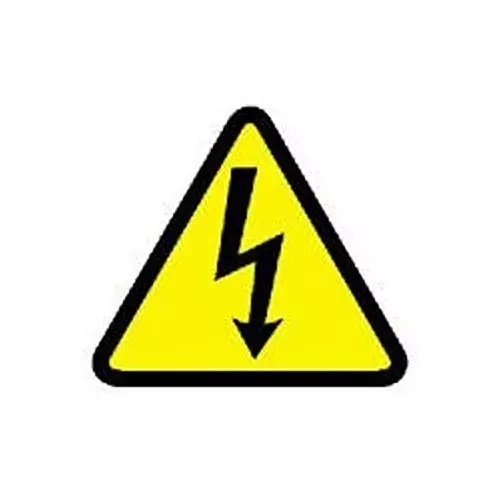 PANDUIT Pre Printed Labels LABEL, ELEC SHOCK PICTOGRAM, 38.1MM, BLACK/YELLOW, PK50, WL32Y (Pack of 50)