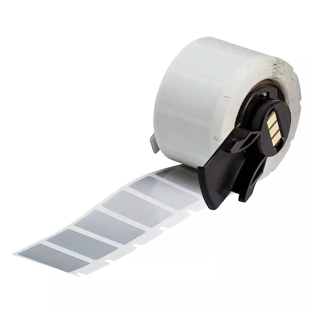 BRADY LABEL, THERMAL TRANSFER PRINTABLE/SILVER, M6-17-435