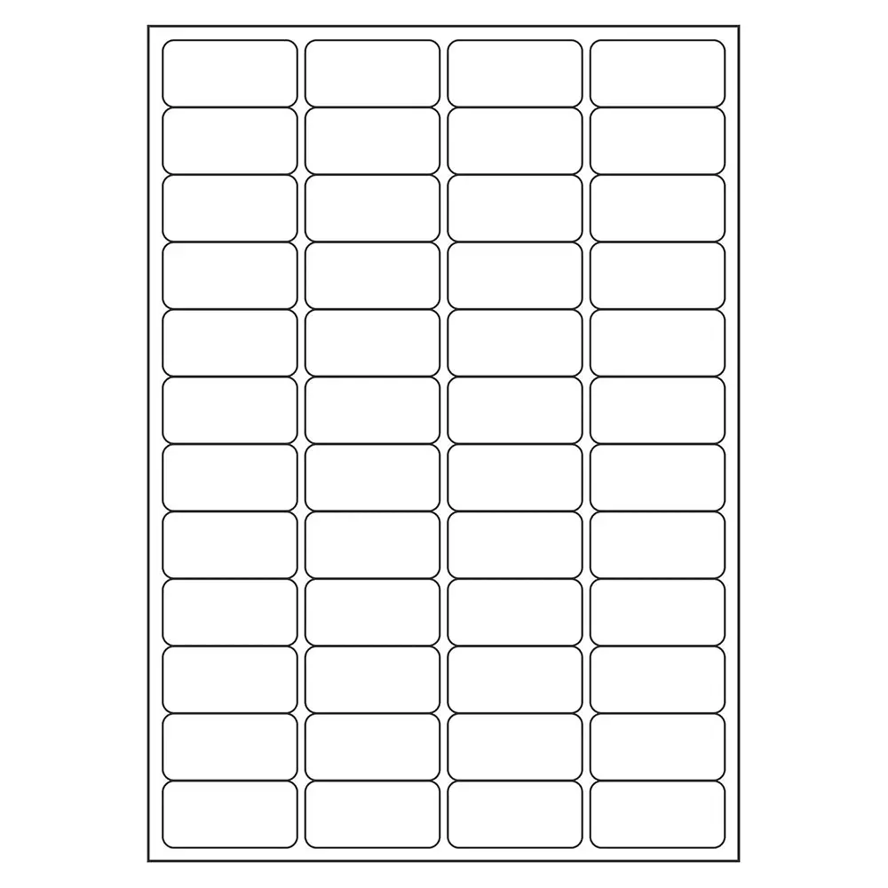 MM WILL CARE Sticker Paper Label A4 Size 48x24 mm (Pack of 100 Sheets)