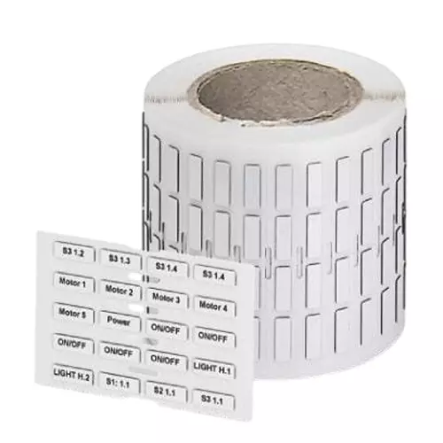 Phoenix Contact Thermal Transfer Printers Label Rolls Adhesive White Thermomark, 801820