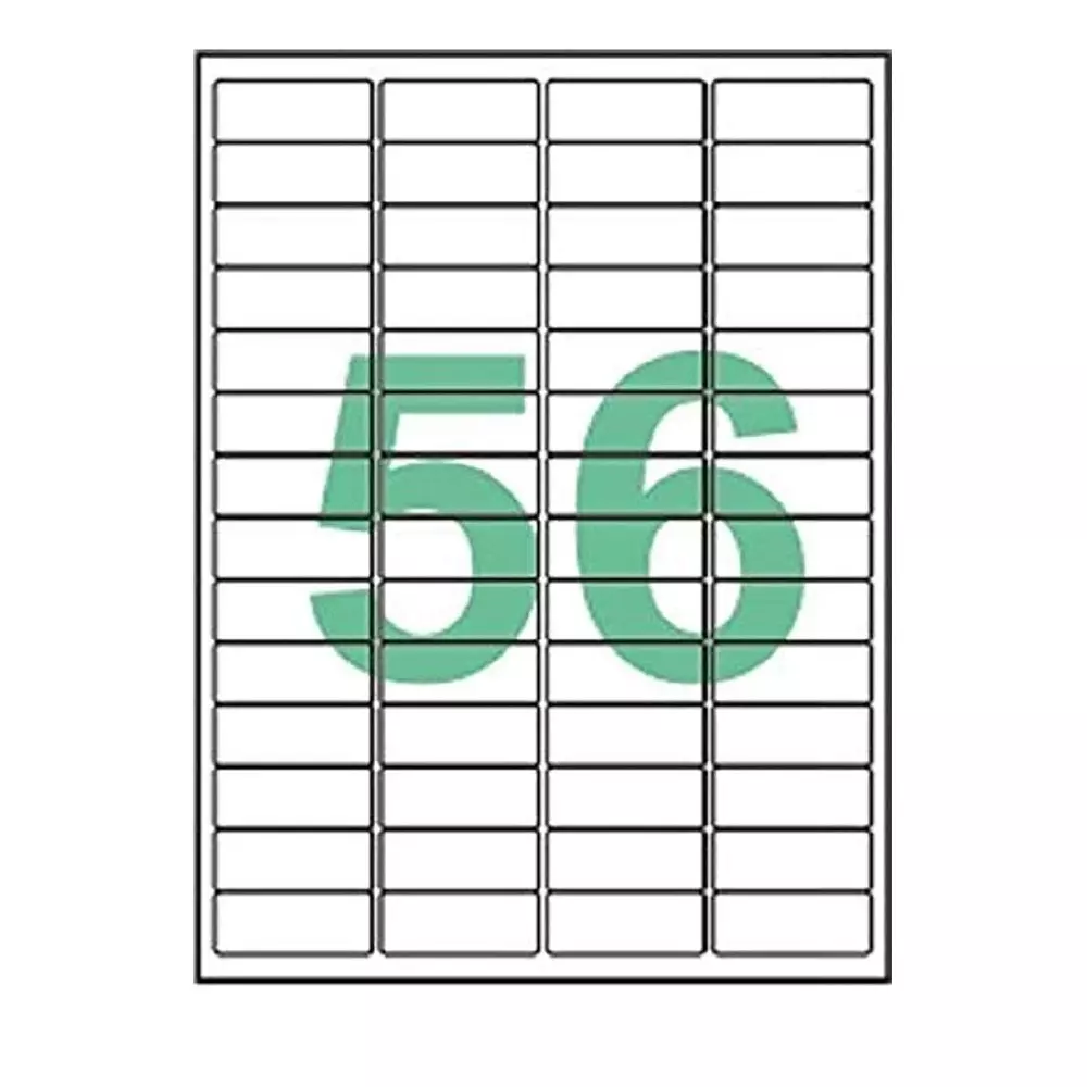 MM WILL CARE Sticker Paper Label A4 Size 48x20 mm (Pack of 100 Sheets)