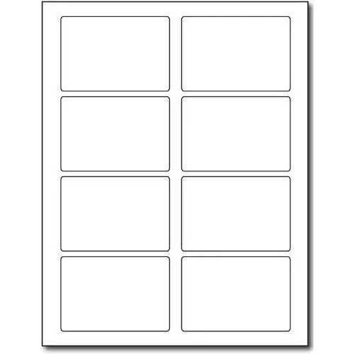 MM WILL CARE Sticker Paper Label A4 Size 100x72 mm (Pack of 100 Sheets)